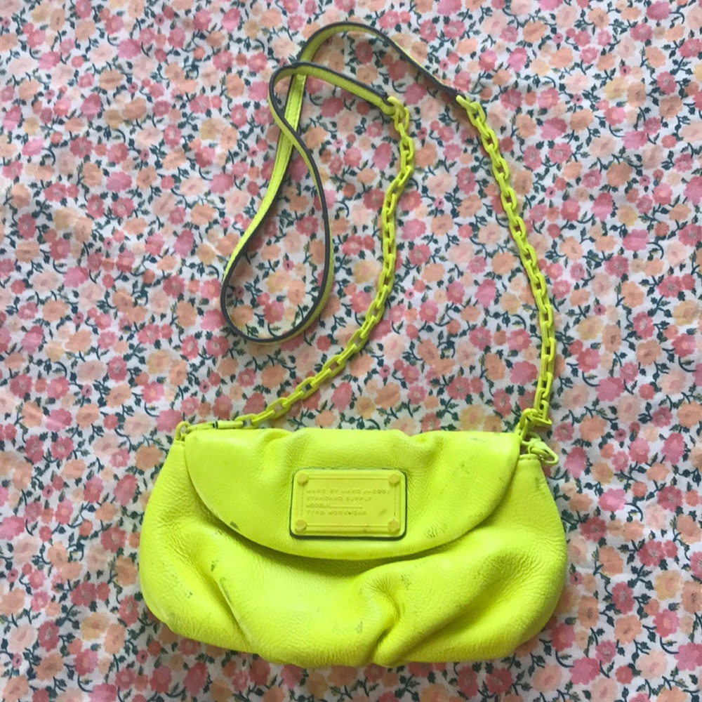 Marc by Marc Jacobs Neon Yellow Crossbody Purse